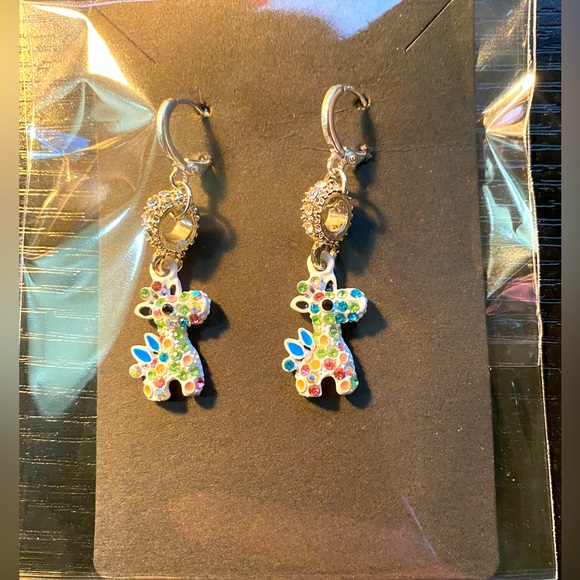 Multicolor Giraffe earrings - Picture 1 of 3